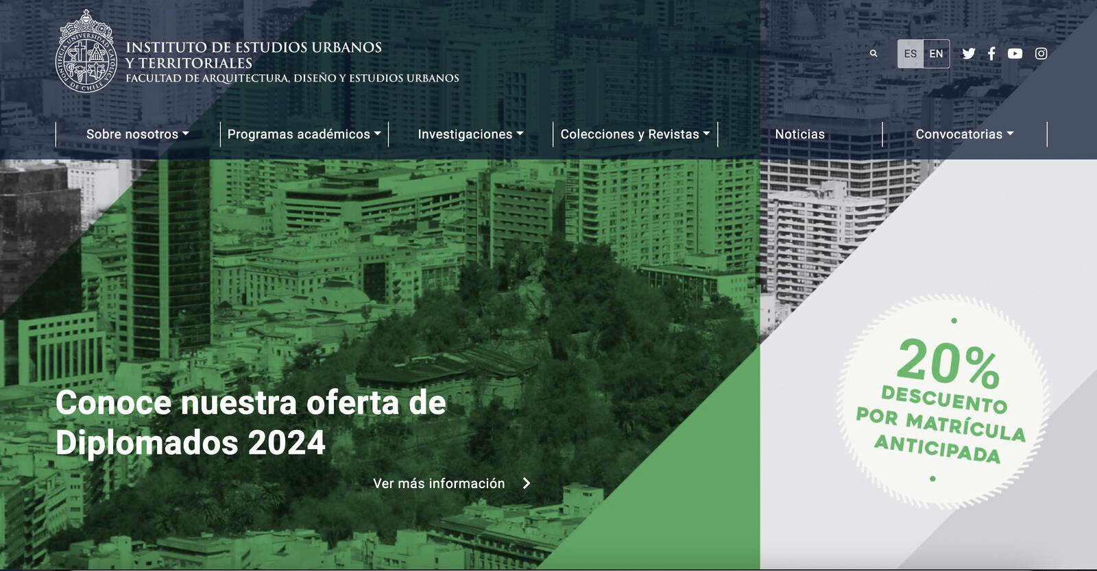 Profesores Arturo Orellana y Felipe Link son candidatos a la dirección del Instituto de Estudios Urbanos y Territoriales
