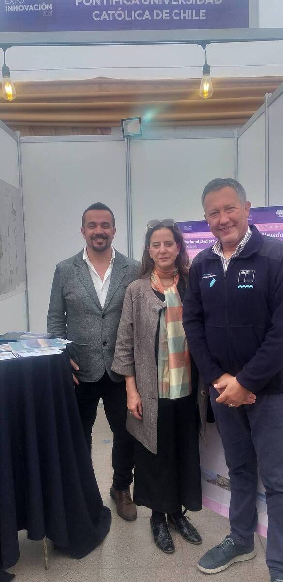 Osvaldo Moreno y Ximena Arizaga participaron en la feria de Innovación de Atacama