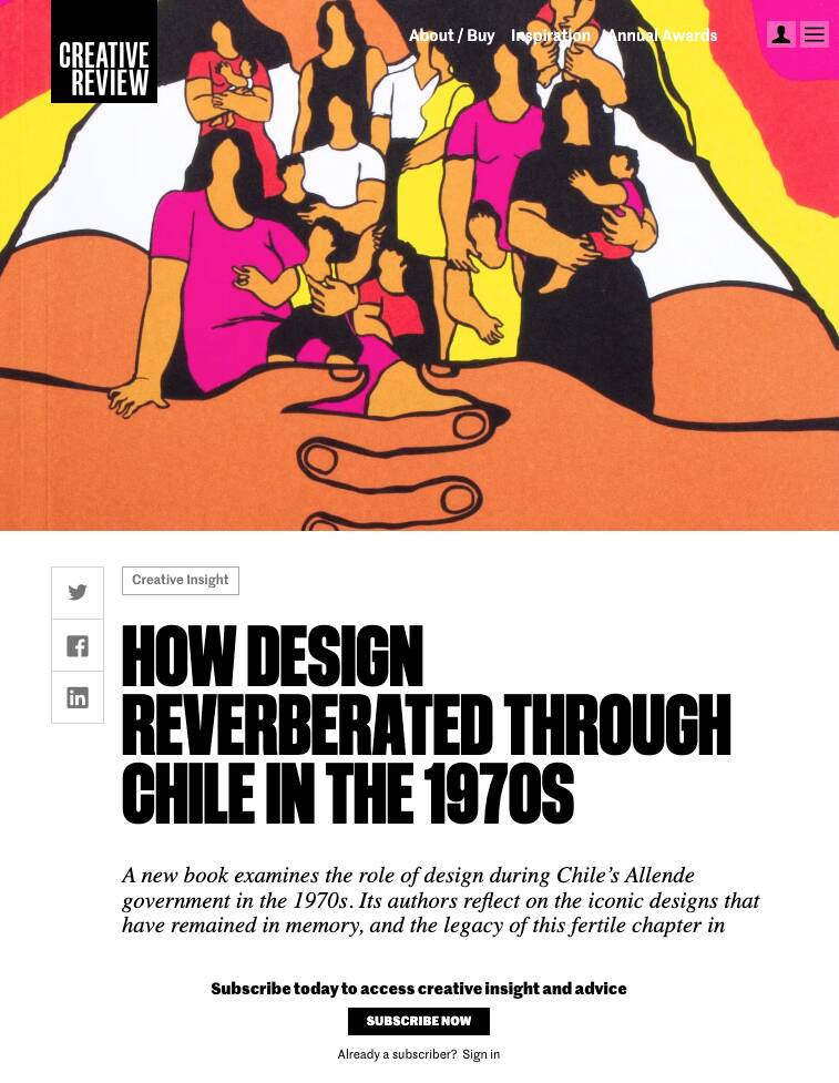 Revistas británicas Creative Review y KoozArch dedican reportajes al libro How to Design a Revolution