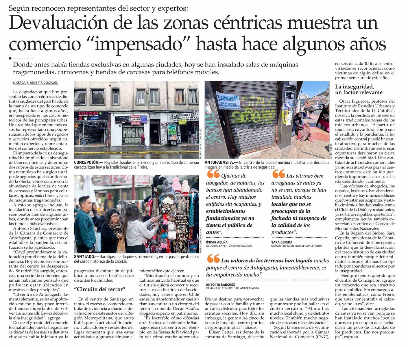 PRENSA I Devaluación de las zonas céntricas muestra un comercio “impensado” hasta hace algunos años